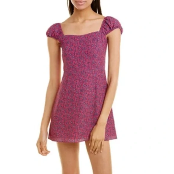 luisa printed mini dress Luisa Mini Dress in Neutral